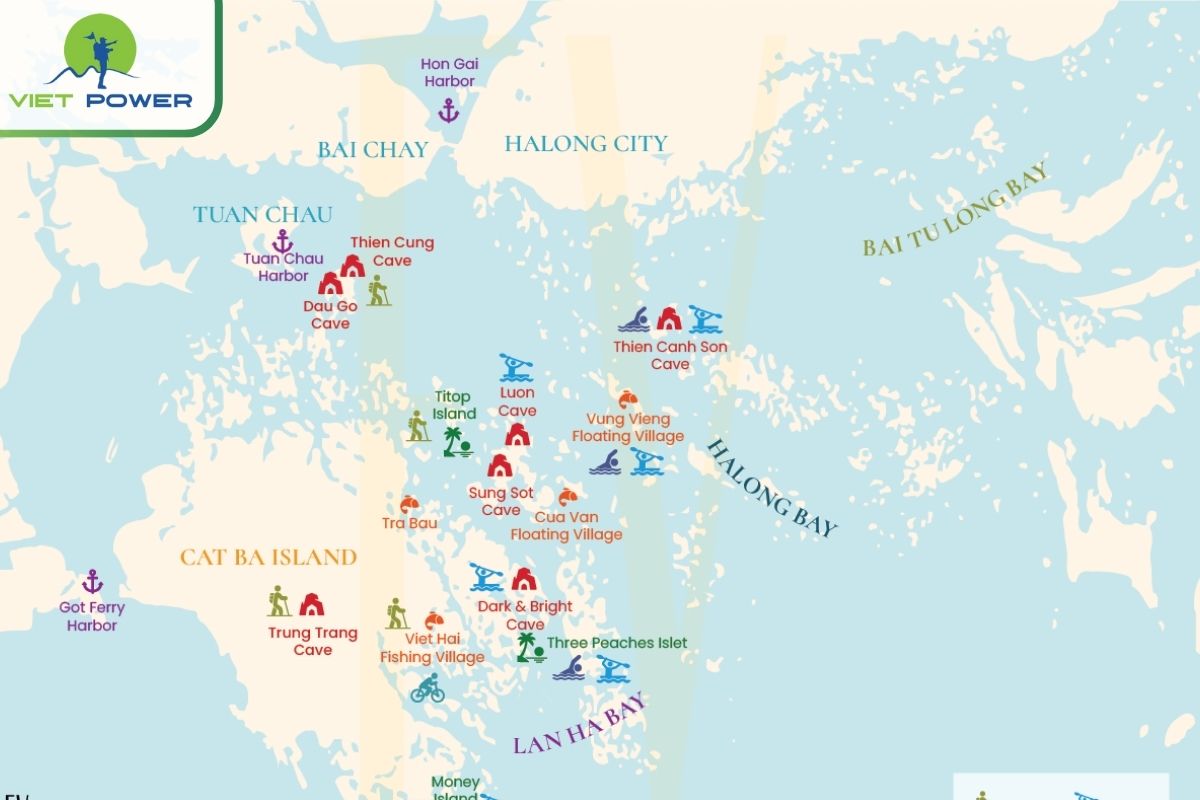 Understanding the Ha Long Bay map.