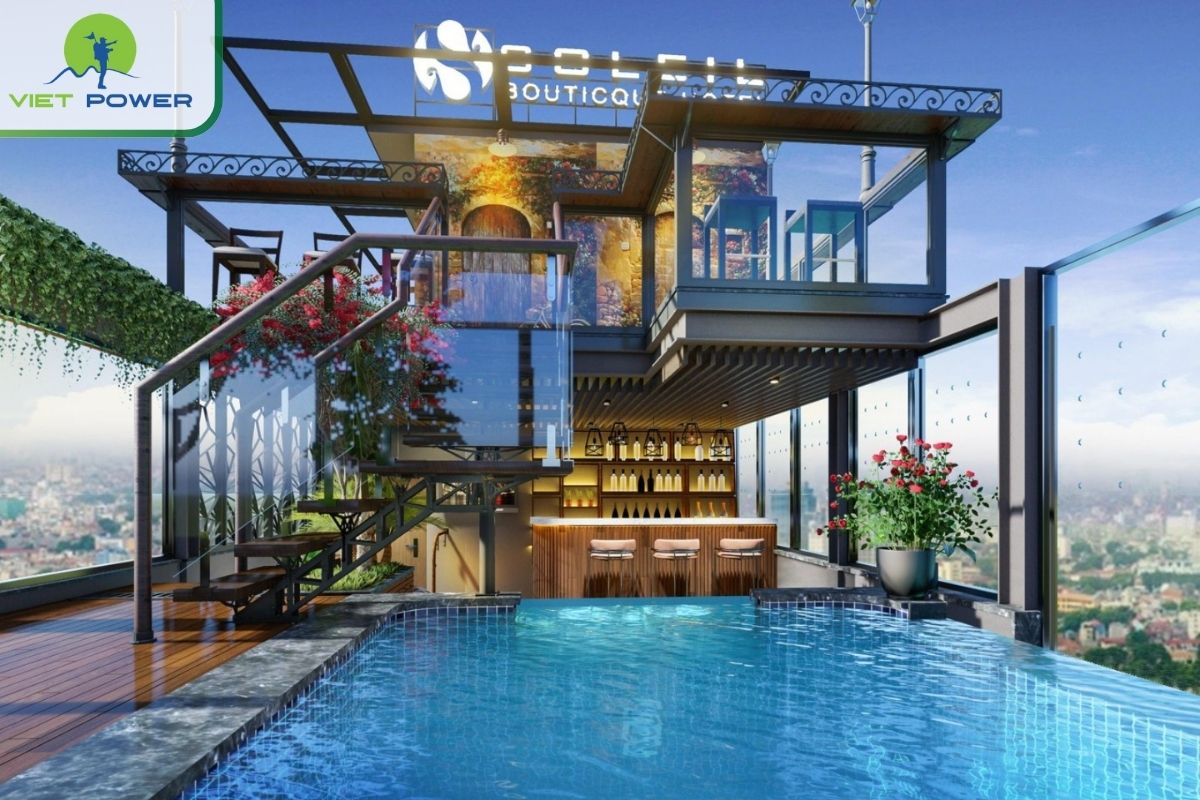 Top 9 Luxury Hotels in Hanoi with Rooftop Pools: Soleil Boutique Hotel Hanoi.