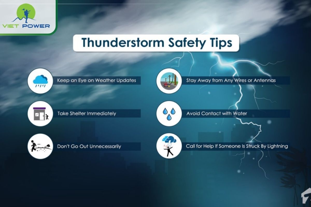 Safety tips for storms.