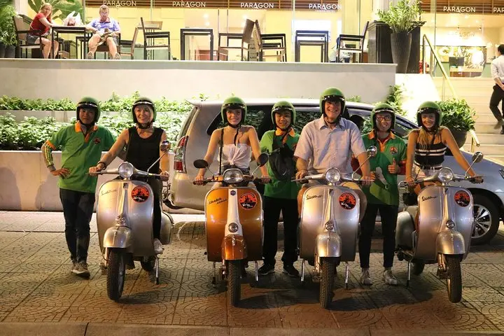 Saigon After Dark: Vespa Bites & Neon Lights with Streets & Eats